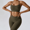 Ribbed yoga set sportswear
